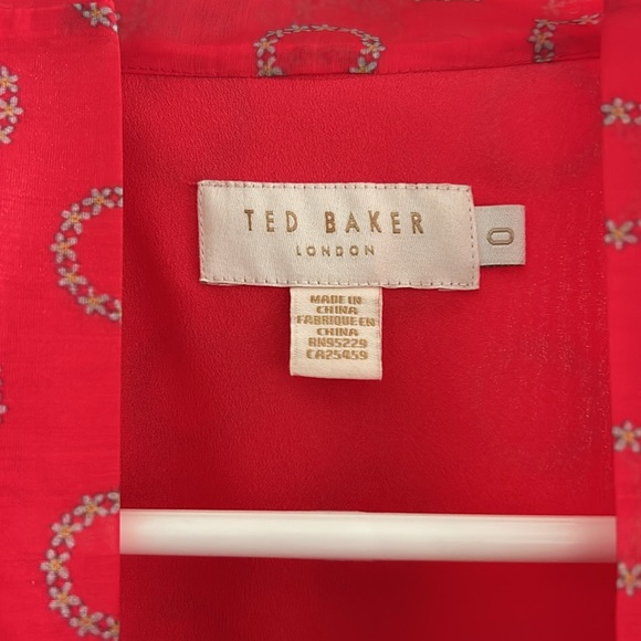 Dotty Puff Sleeve Minidress • ted baker london - Picture 5 of 7